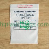 Medical zip lock poly bag A